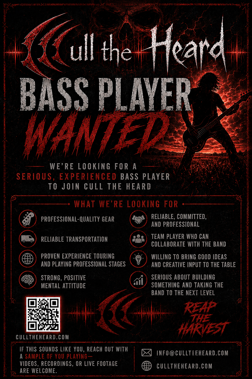 Bass Player Wanted